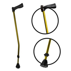 Hachikiko Maximum Grip Walking Cane for Seniors-Stable Anti-Slip Walking Aid with V-TECH Handgrip, Crossbow Design & All-Terrain Tip - 1 of 4