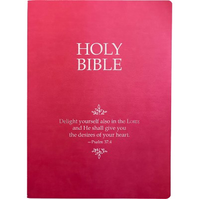 Kjver Holy Bible, Delight Yourself in the Lord Life Verse Edition, Large Print, Berry Ultrasoft - (King James Version Easy Read Bible)