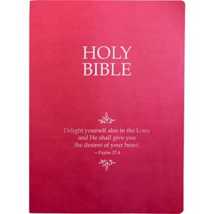 Kjver Holy Bible, Delight Yourself in the Lord Life Verse Edition, Large Print, Berry Ultrasoft - (King James Version Easy Read Bible) - 1 of 1