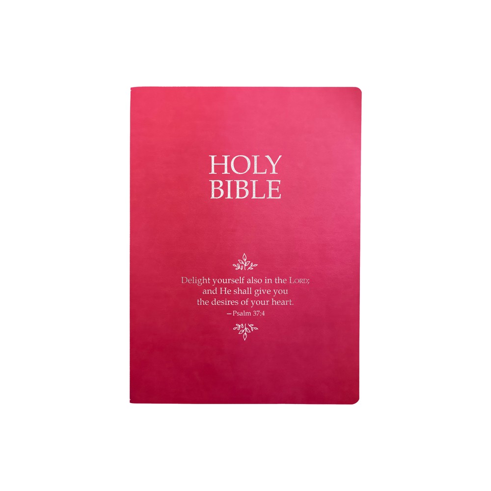 Kjver Holy Bible, Delight Yourself in the Lord Life Verse Edition, Large Print, Berry Ultrasoft - (King James Version Easy Read Bible)