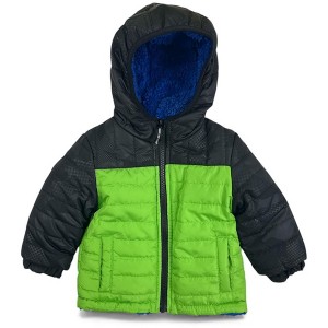LONDON FOG Infant Boys' Midweight Reversible Faux Fur Jacket - 1 of 3