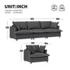 2-Piece Chenille Modular Upholstered Sofa Set with 4-Seater Capacity - 2 of 4