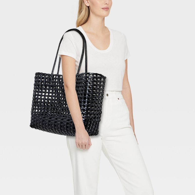 Woven Cage Tote Bag - Shade & Shore™, 3 of 6