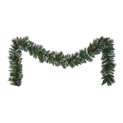 Puleo 9' Flocked Christmas Artificial Garland
