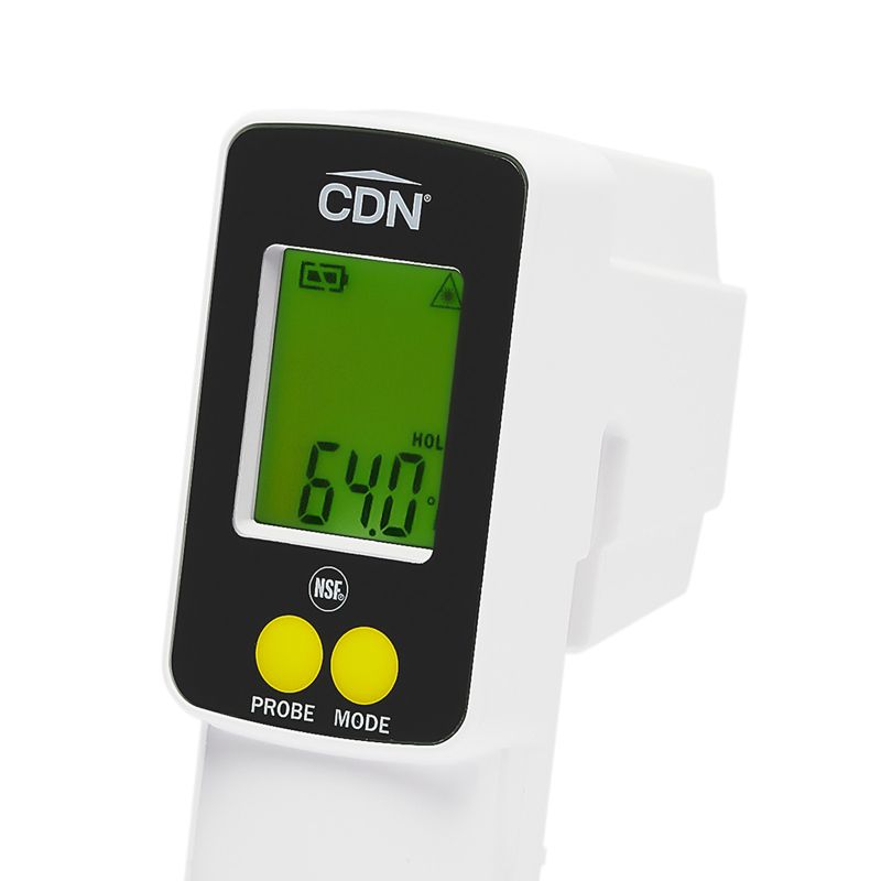 CDN ProAccurate Infrared Gun Laser/Thermocouple Probe 2-in-1 Thermometer, White, 2 of 4