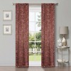 Modern Bohemian Leaves Room Darkening Semi-Blackout Curtains, Set of 2 by Blue Nile Mills - 3 of 3
