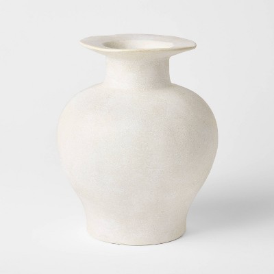 Exaggerated Rim Ceramic Vase - Threshold™ designed with Studio McGee