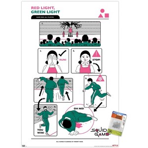 Trends International Netflix Squid Game: Season 2 - Red Light Green Light Rules Unframed Wall Poster Prints - 1 of 4