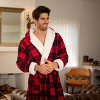 Alexander Del Rossa Men's Warm Winter Robe, Plush Fleece Full Length Long Hooded Bathrobe - image 4 of 4