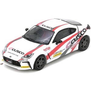 Toyota GR86 Tuned by "CUSCO" RHD (Right Hand Drive) White with Red and Gray Stripes 1/64 Diecast Model Car by Inno Models - 1 of 3