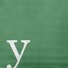 16"x16" Modern Monogram 'y' Square Throw Pillow Sage - e by design: Indoor Polyester, Down Alternative Fill - 2 of 3