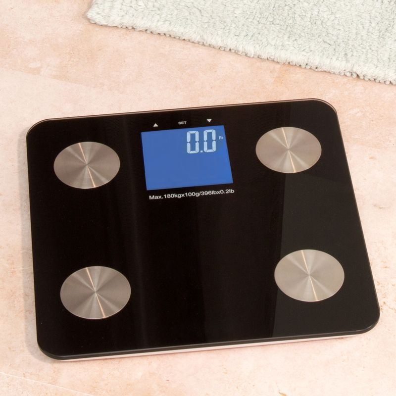 Fleming Supply 7-Function Digital Body Fat Scale – Black, 2 of 4