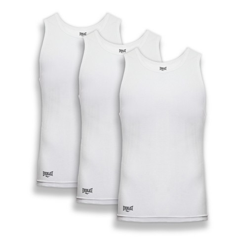 Everlast Men's 3 Pack Tank Top Essentials Undershirts Tagless Breathable T- shirt For Men : Target