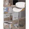Gikpal Barstools, Adjustable Bentwood Barstools, Modern PU Leather Upholstered Bar Chair with Back and Footrest, for Bar, Dining Room - 3 of 4