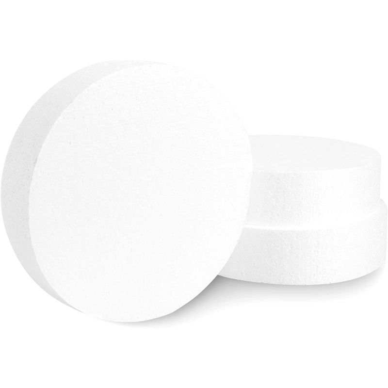 8"x8" Craft Foam Circles Round Polystyrene Foam Discs for Arts and Crafts, 3 Pieces Set, 1 of 6