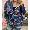 Women's Floral Fullzip Hoodie - Michelle Mae - 3 of 3
