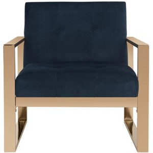 Vasco Accent Chair - FOX6290 - Navy - Safavieh Couture - 1 of 4