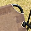 Resenkos 2-Seater Swing Chair, Outdoor Porch Swing With Adjustable Canopy, Comfortable Armrests, - 4 of 4