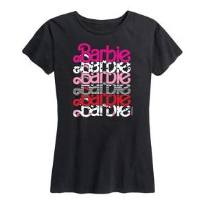 Women's - Barbie - Stacked Barbie Vday Short Sleeve Graphic T-Shirt - 1 of 4