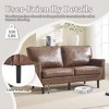 Mid-Century Modern Love Seat: 2-Seater with USB and Washable Pillow - 2 of 4