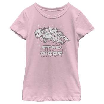 Girl's Star Wars Cute Millennium Falcon T-Shirt