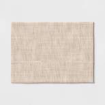 Cotton Woven Textured Placemat Brown - Threshold™