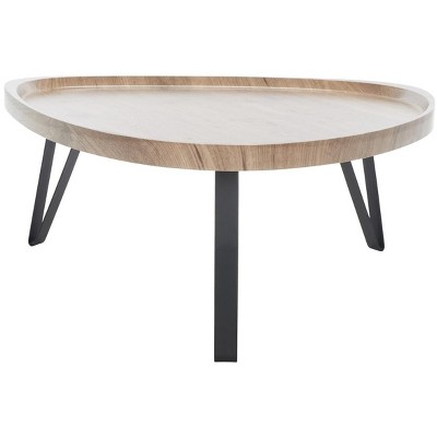 Amira Coffee Table - Oak/Black - Safavieh