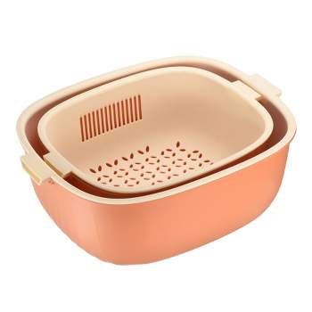 Kitchen Strainer Draining Basket Colander Plastic Washing - Temu