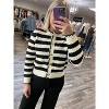 Women's Striped Cardigan - PAPERMOON - 4 of 4
