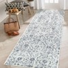Machine Washable Area Rug Low Pile Vintage Printed Ultra-Thin Non Slip Rugs Stain Resistant Foldable Indoor Carpet for Living Room Bedroom - 4 of 4