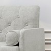 Coolbibila-Smooth Upholstered Accent Chair With Mid-Century Design, Club Chairs With Two Matching Pillows, 38 Inch Long Chair For Indoor - 3 of 4