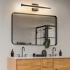 Rennnsan Arluvia 23"W Hardwired Linear Modern LED Dimmable Wall Sconce in Black - 2 of 4