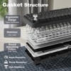 MaseiKar B68 Wireless Mechanical Keyboard,Tri-Mode BT5.0/2.4GHz/USB-C,Hot Swappable Creamy Typing Gasket Mounted,RGB Backlit - 3 of 4