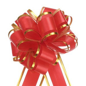 Unique Bargains Christmas Wedding Gift Wrapping Large Pull Bow 10 Pcs - 1 of 4