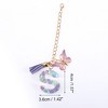 Unique Bargains Heart Sequin Letter S Butterfly Tassel Water Cup Pendant Purple 1 Pc - 2 of 4