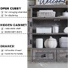 Bathroom Wall Cabinet, Farmhouse Medicine Cabinet with Drawer, 24" Wide Bathroom Cabinet with Adjustable Shelf & Double Barn Doors - 3 of 4