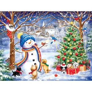 Sunsout Christmas in the Wood 300 pc Christmas Jigsaw Puzzle 35335 - 1 of 4