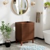 APRILSOUL  Bathroom Vanity, Mid-Century Bathroom Vanity with 2 Soft Closing Doors, Freestanding Bathroom with Wood Grain Laminate - 4 of 4