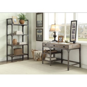 CAVINAS Home Office Desk 47" Modern Writing Desk with 3 Storage Drawers, 2-Tier Shelf for Office, Study - 1 of 4