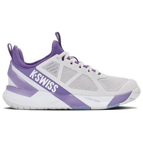Женские кроссовки K-Swiss K-Frame Speed Tennis Shoe (Nimbus Cloud/White/Purple Haze), цвет: Белый