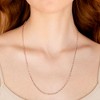 EVERLY JEWELRY | Two-Tone Silver White Bead Chain Necklace - 20 in - 4 of 4