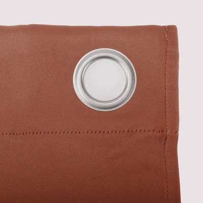 Terracotta Blackout Grommet Curtain Panel, 54" x 84"