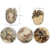Anna-Kaci Vintage Inspired Crystal Rhinestone Victorian Lady Cameo Brooch Pin Maiden Flower Ribbon Bow Pendant - 2 of 4