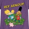 Girls' - Hey Arnold! - Arnold, Gerald, and Abner Fitted Short Sleeve Graphic T-Shirt - 2 of 4