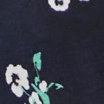 navy white floral