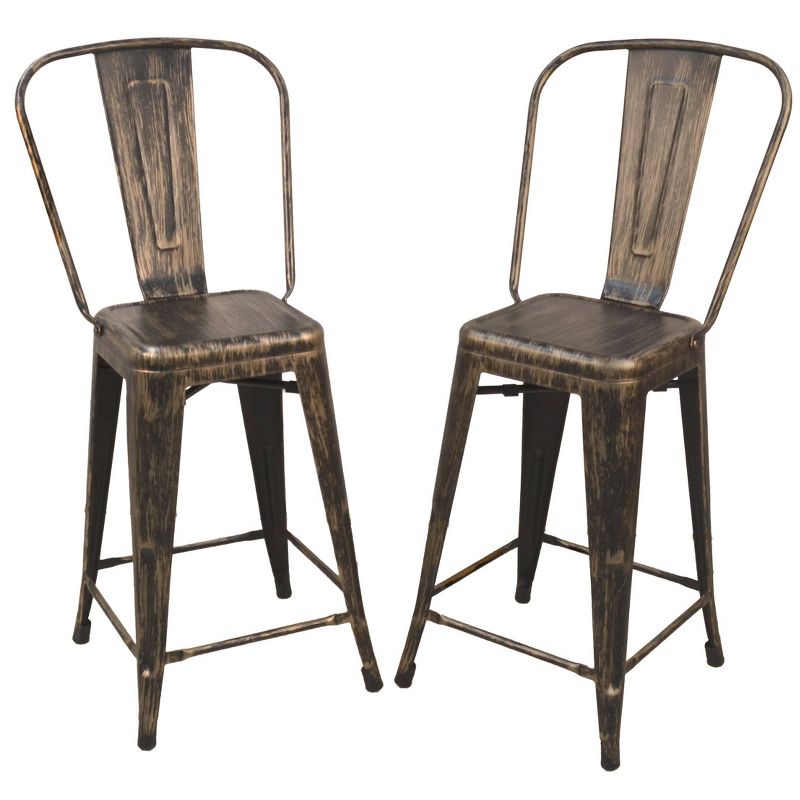 Set of 2 24" Sadie Counter Height Barstools - Carolina Chair & Table, 1 of 6