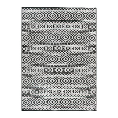 World Rug Gallery Contemporary Geometric Reversible Plastic Indoor And ...