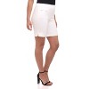 Rekucci Women's Comfort Fit Slim Bermuda Shorts with Zipper Pockets – Pull-On Mid-Rise Style - 2 of 3