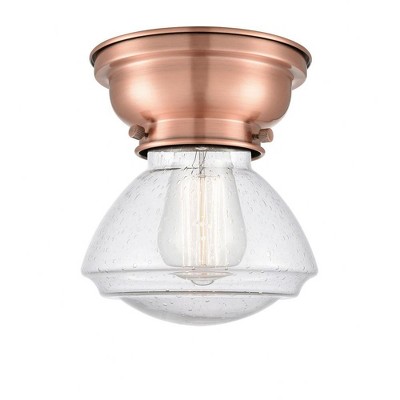 Olean - 1 Light Flush Mount In Industrial Style-6.4 Inches Tall and 6.75 Inches Wide