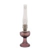 Aladdin Amethyst Lincoln Drape Table Oil Lamp with Rose Shade and Nickel Trim, Classic Vintage Design and Bright Illumination - 4 of 4